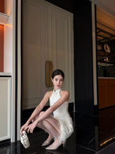 Load image into Gallery viewer, 【霜映金羽】 高定系列 Golden Feather Tweed Top 新中式小香立领上衣 (TOP Only)