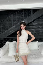 Load image into Gallery viewer, 【霜映金羽】 高定系列 Golden Feather Tweed Top 新中式小香立领上衣 (TOP Only)