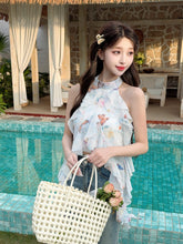 Load image into Gallery viewer, 【缦舞蝶衣】独家定制Silken Butterfly Ruffle Top 蝴蝶流苏上衣 (Top Only)