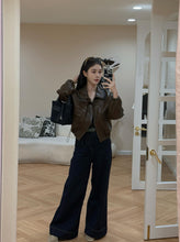 Load image into Gallery viewer, 【摩卡秋风】 高定系列 Mocha Breeze Faux-Leather Jacket 夹克(JACKET Only)