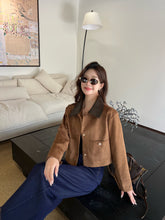 Load image into Gallery viewer, 【雅奢流金】 高定系列 Opulent Suede Contrast Jacket 拼接麂皮外套 (JACKET Only)