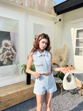 Load image into Gallery viewer, 【晨光鎏影】高定系列 Morning Lumière Tweed Top 小香短版上衣(TOP Only)