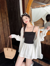 Load image into Gallery viewer, 【海岸晨光】独家定制Coastal Morning Premium Linen Top 高级亚麻休闲衬衫上衣两件套 (Top Only)