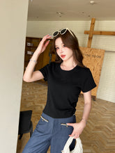 Load image into Gallery viewer, 【墨蓝轻奢】 高定系列 Indigo Pearl Tweed Denim 珍珠编织牛仔阔腿长裤(PANTS Only)