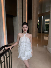 Load image into Gallery viewer, 【海沫轻舞】高定系列Seafoam Whisper Halter Top 浪漫层叠上衣(Top Only)