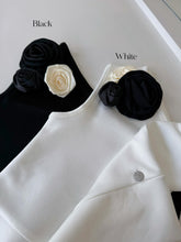 Load image into Gallery viewer, 【双花斜影】独家定制 Twin Bloom Asymmetry Top 上衣(TOP Only)