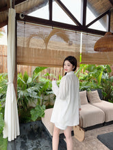 Load image into Gallery viewer, 【海岸晨光】独家定制Coastal Morning Premium Linen Top 高级亚麻休闲衬衫上衣两件套 (Top Only)