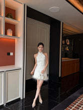 Load image into Gallery viewer, 【霜映金羽】 高定系列 Golden Feather Tweed Top 新中式小香立领上衣 (TOP Only)