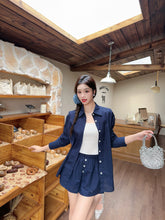 Load image into Gallery viewer, 【海岸晨光】独家定制Coastal Morning Premium Linen Top 高级亚麻休闲衬衫上衣两件套 (Top Only)