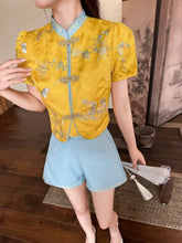 Load image into Gallery viewer, 【蝶舞金竹】高定系列 全家福套装 Golden Equinox Family Set 男童上衣(TOP Only)