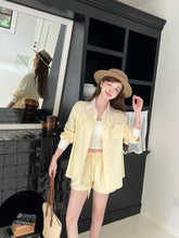Load image into Gallery viewer, 【晴屿柔光】独家定制 Sunlit Coast Contrast Set 拼接条纹度假套装(SET)