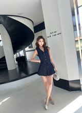 Load image into Gallery viewer, 【墨蓝流苏】高定系列 Indigo Fringe Denim Vest 牛仔流苏马甲(TOP Only)