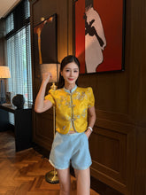 Load image into Gallery viewer, 【蝶舞金竹】高定系列 全家福套装 Golden Equinox Family Set 男童上衣(TOP Only)