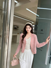 Load image into Gallery viewer, 【粉绒花语】独家定制 Blossom Mink-Touch Knit Jacket 仿貂毛名媛外套 (JACKET Only)