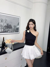 Load image into Gallery viewer, 【双花斜影】独家定制 Twin Bloom Asymmetry Top 上衣(TOP Only)