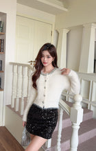 Load image into Gallery viewer, 【雪映星语】 高定系列 Winter Starlight Knit Cardigan 仿貂毛小香上衣 (TOP Only)