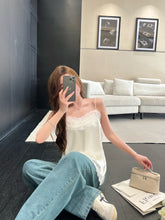 Load image into Gallery viewer, 【星屿蓝调】独家定制 Stardust Coast Wide Leg Jeans 星链织带牛仔拖地裤(PANTS Only)