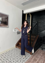 Load image into Gallery viewer, 【锋尚摩登】 高定系列 Modern Edge Contrast Denim Pants 仿牛仔阔腿长裤 (PANTS Only)
