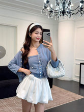 Load image into Gallery viewer, 【蔷蓝玫语】独家定制 Rose Button Knit Set 上衣 (TOP only)