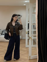 Load image into Gallery viewer, 【摩卡秋风】 高定系列 Mocha Breeze Faux-Leather Jacket 夹克(JACKET Only)