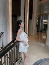 Load image into Gallery viewer, 【海沫轻舞】高定系列Seafoam Whisper Halter Top 浪漫层叠上衣(Top Only)