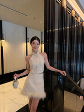 Load image into Gallery viewer, 【霜映金羽】 高定系列 Golden Feather Tweed Top 新中式小香立领上衣 (TOP Only)