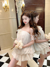 Load image into Gallery viewer, 【香槟花语】高定系列 Champagne Petals SET 轻纱两件套 (2 Piece Set)