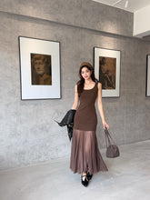 Load image into Gallery viewer, 【暮色浮光】 独家定制 Dusk Glow Mesh Maxi Dress 包臀拼接网纱长裙 (DRESS Only)