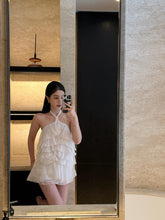 Load image into Gallery viewer, 【海沫轻舞】高定系列Seafoam Whisper Halter Top 浪漫层叠上衣(Top Only)