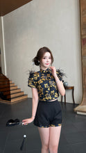 Load image into Gallery viewer, 【鎏金盛世】高定系列 Gilded Dynasty Family Series 黑金提花 · 男装 (TOP Only)