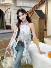 Load image into Gallery viewer, 【缦舞蝶衣】独家定制Silken Butterfly Ruffle Top 蝴蝶流苏上衣 (Top Only)
