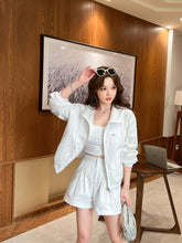 Load image into Gallery viewer, 【云感轻奢】 高定系列 Ivory Leisure Luxe Shorts 亚麻轻感高腰短裤(SHORTS Only)