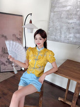 Load image into Gallery viewer, 【蝶舞金竹】高定系列 全家福套装 Golden Equinox Family Set 女童套装(SET Only)
