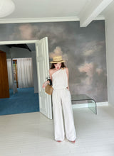 Load image into Gallery viewer, 【海屿蝶语】独家定制 Coastal Whisper One-Shoulder Linen Top 斜肩棉麻花苞上衣（TOP Only）
