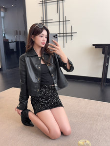 【星夜闪影】 独家定制 Starry Night Sequin Mini Skirt 亮片短裙 (SKIRT Only)