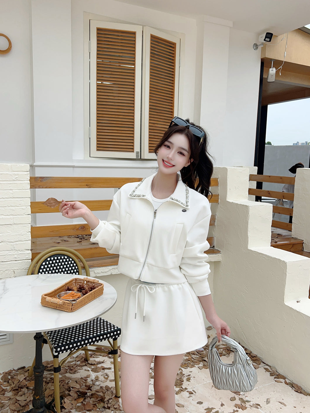 【璨影流光】 高定系列 Sparkle Radiance Embellished Collar Jacket 夹克（JACKET Only)