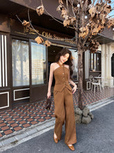 Load image into Gallery viewer, 【春日香调】 高定系列 Spring Chic Halter Tailored Vest 挂脖马甲上衣 (TOP Only)
