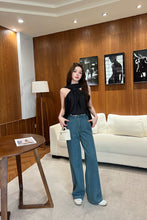 Load image into Gallery viewer, 【夜幕流光】独家定制 Noir Drape Satin Top 缎面披肩上衣（TOP Only）

