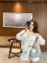 Load image into Gallery viewer, 【云感轻奢】 高定系列 Ivory Leisure Luxe Shorts 亚麻轻感高腰短裤（SHORTS Only）
