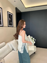 Load image into Gallery viewer, 【星屿蓝调】独家定制 Stardust Coast Wide Leg Jeans 星链织带牛仔拖地裤（PANTS Only）
