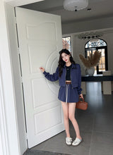 Load image into Gallery viewer, 【璨影流光】 高定系列 Sparkle Radiance Drawstring Mini Skirt 半裙（SKIRT Only）
