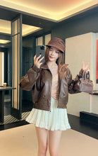 Load image into Gallery viewer, 【摩卡漫旅】高定系列 Mocha Voyage PU Leather Jacket 摩卡PU皮外套（OUTER Only）
