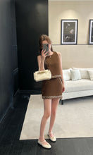 Load image into Gallery viewer, 【暖棕漫影】 高定系列 Cocoa Boheme Embroidery Skirt 波西刺绣半身短裙（SKIRT Only）
