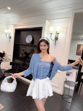 Load image into Gallery viewer, 【蔷蓝玫语】独家定制 Rose Button Knit Set 上衣 (TOP only)
