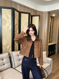 【锋尚摩登】 高定系列 Modern Edge Contrast Denim Pants 仿牛仔阔腿长裤 (PANTS Only)