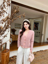 Load image into Gallery viewer, 【粉绒花语】独家定制 Blossom Mink-Touch Knit Jacket 仿貂毛名媛外套 (JACKET Only)
