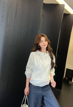 Load image into Gallery viewer, 【墨蓝轻奢】 高定系列 Indigo Pearl Tweed Denim 珍珠编织牛仔阔腿长裤（PANTS Only）
