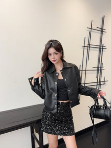 【星夜闪影】 独家定制 Starry Night Sequin Mini Skirt 亮片短裙 (SKIRT Only)