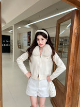 Load image into Gallery viewer, 【雪绒暖雾】 高定系列 Snowy Aura Fur Knit Jacket 狐狸毛绒连帽针织外套 (JACKET Only)
