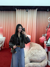 Load image into Gallery viewer, 【摩卡秋风】 高定系列 Mocha Breeze Faux-Leather Jacket 夹克（JACKET Only）
